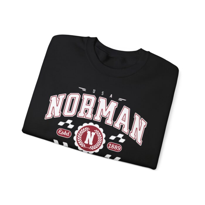 Vintage Athletic Sports Design Norman Oklahoma OK Sweatshirt - Image 3