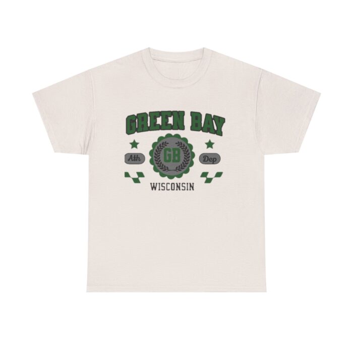 Wisconsin Green Bay  t-shirt Vintage Athletic Sports Design  Cotton Tee - Image 5