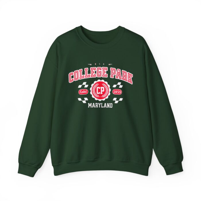Vintage College Park Maryland Athletic Sports Design varsity sweater Crewneck Sweatshirt - Image 9