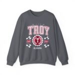 Vintage Troy Alabama AL Athletic Sports Design varsity pullover sweater  Crewneck Sweatshirt - Image 9