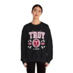 Vintage Troy Alabama AL Athletic Sports Design varsity pullover sweater  Crewneck Sweatshirt - Image 4