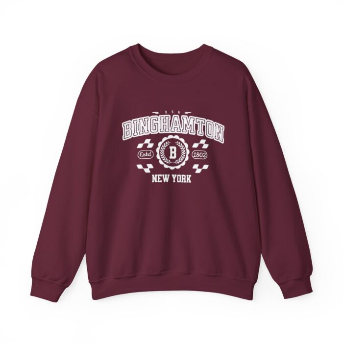 Binghamton New York Vintage Sports Crewneck Sweatshirt - Retro Unisex Pullover for Men and Women sweater - Image 5