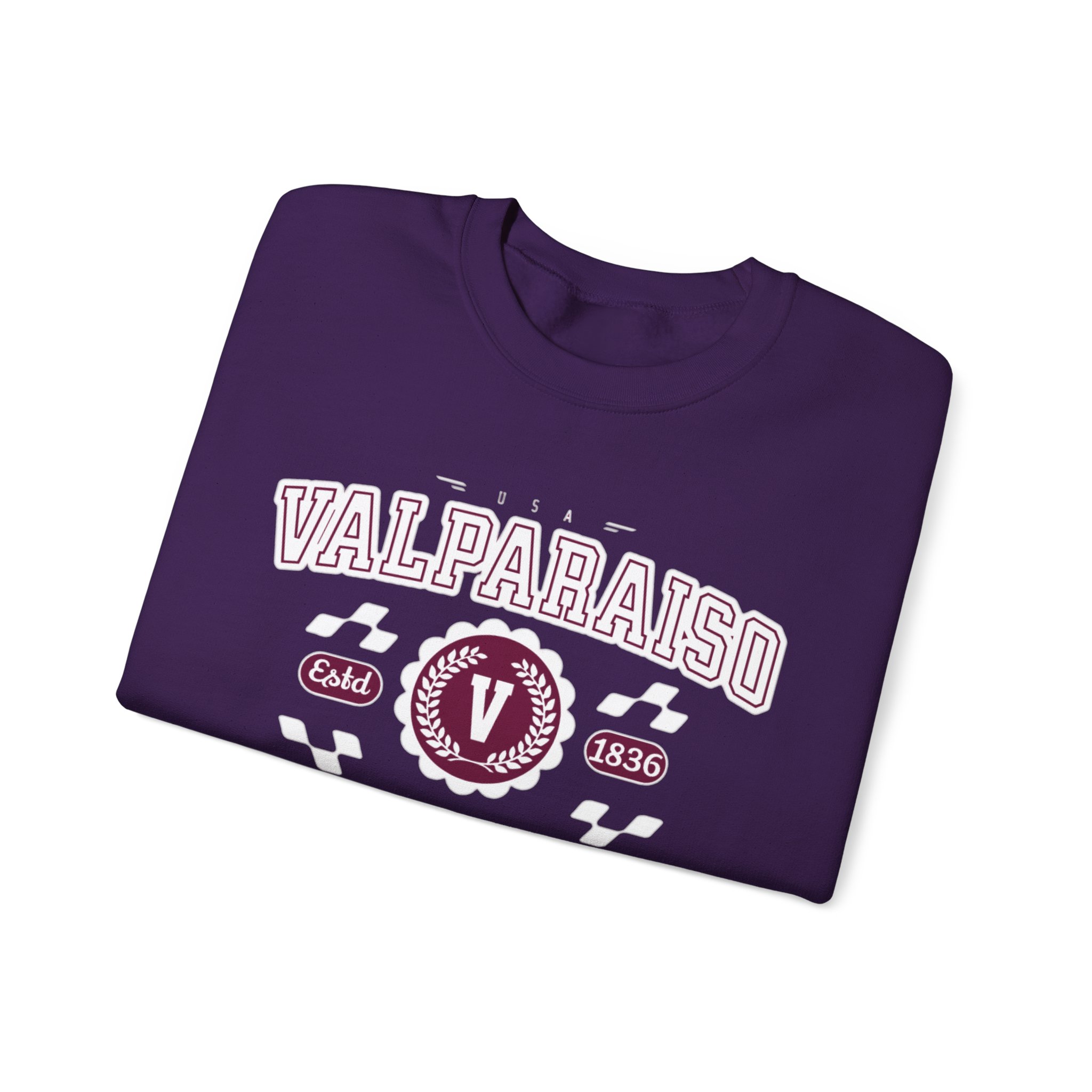 Vintage Valparaiso Indiana Athletic Sports Design varsity pullover sweater Crewneck Sweatshirt - Image 27
