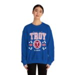 Vintage Troy Alabama AL Athletic Sports Design varsity pullover sweater  Crewneck Sweatshirt - Image 16