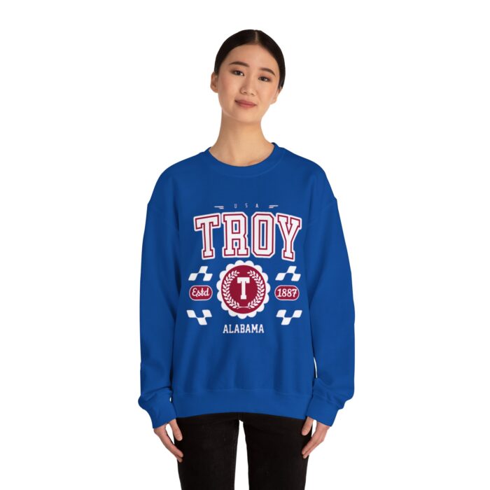 Vintage Troy Alabama AL Athletic Sports Design varsity pullover sweater  Crewneck Sweatshirt - Image 16