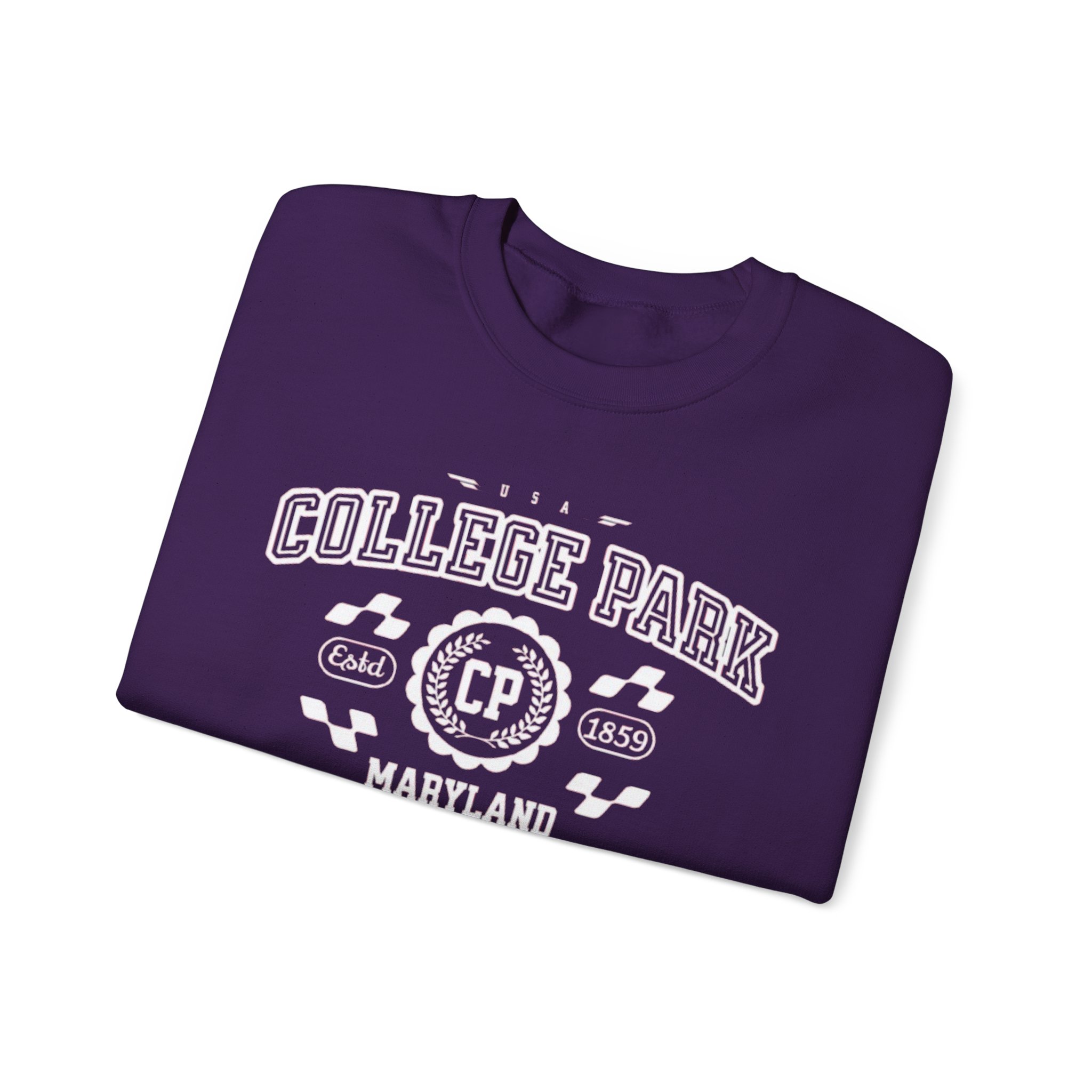 College Park Maryland MD Vintage Athletic Sports Sweatshirt - Unisex Crewneck - Image 19