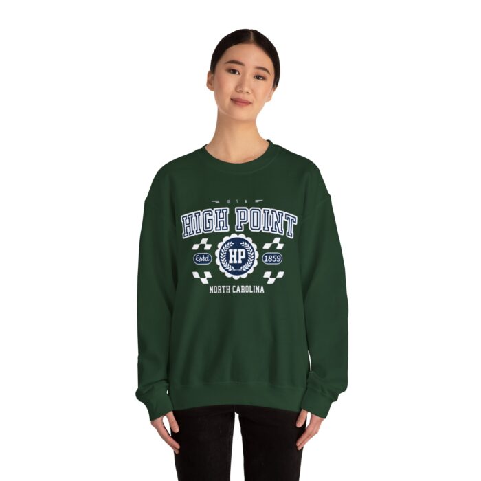 Vintage High Point North Carolina Athletic Sports Design varsity pullover sweater Crewneck Sweatshirt - Image 8