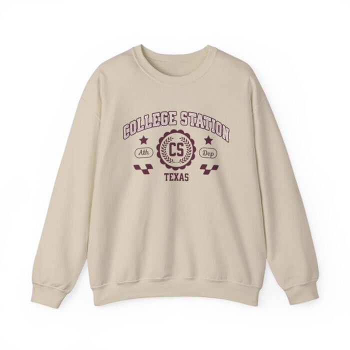 College Station Texas Sweatshirt - Unisex Vintage Athletic Crewneck sweater or hoodie - Image 5