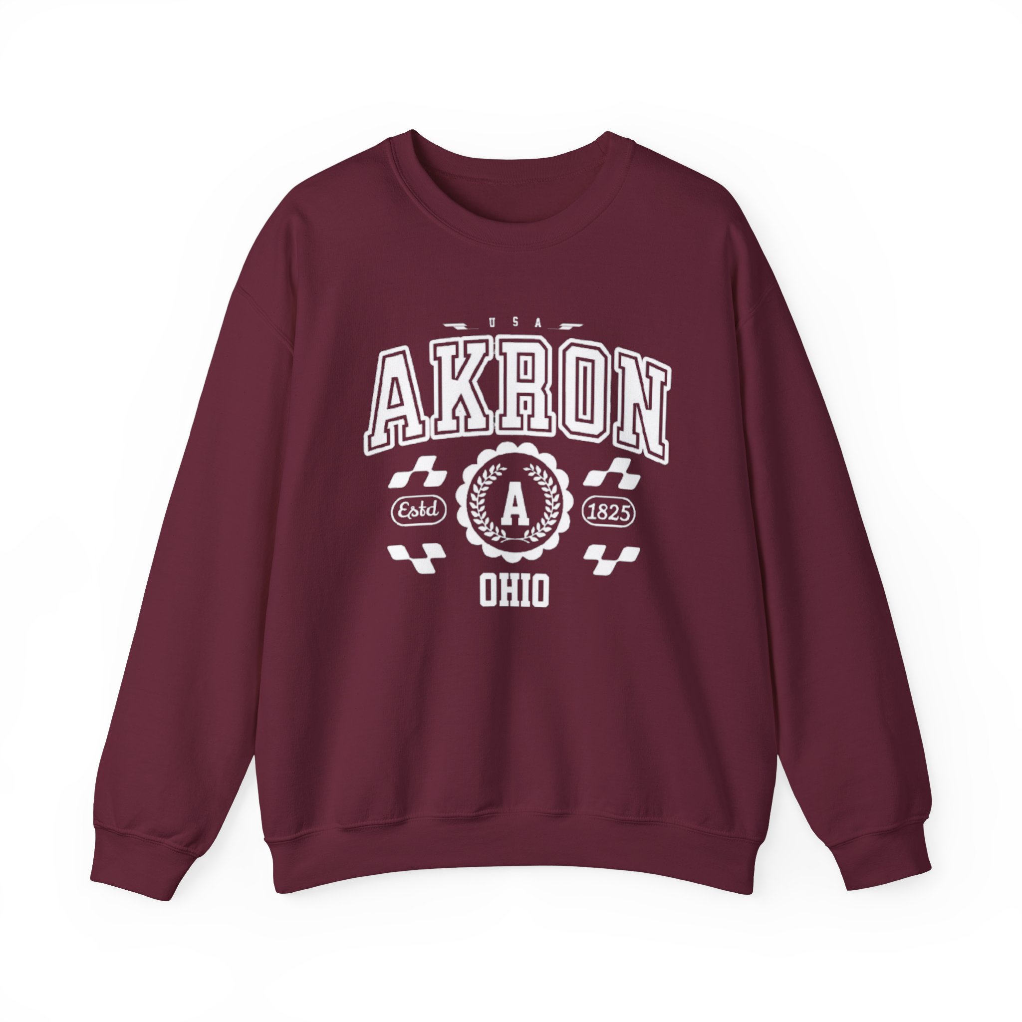 Akron Ohio athletic Vintage and Retro Style Crewneck Sweatshirt - Image 5