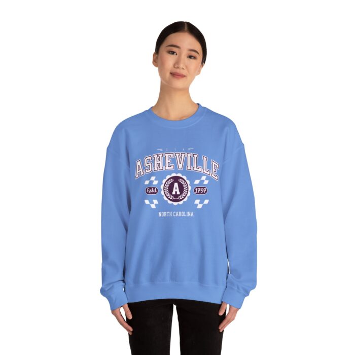Vintage Asheville North Carolina Athletic Sports Design Crewneck Sweatshirt - Image 28
