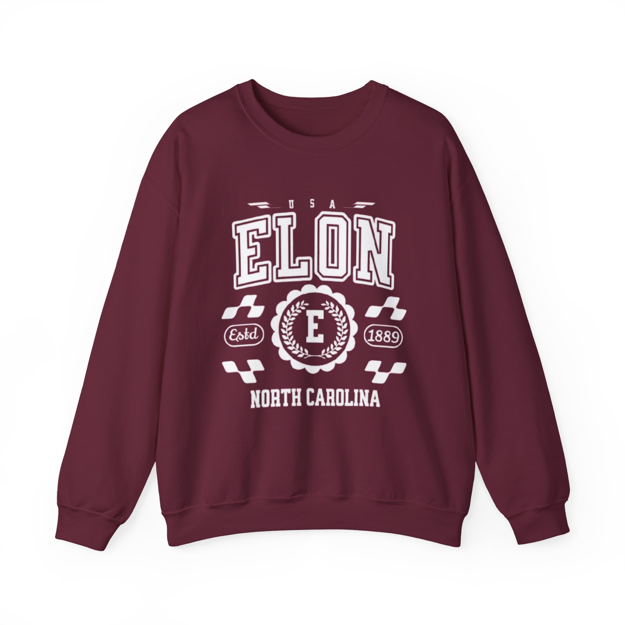 Elon North Carolina Sweatshirt - Unisex Vintage Athletic Crewneck - Image 5