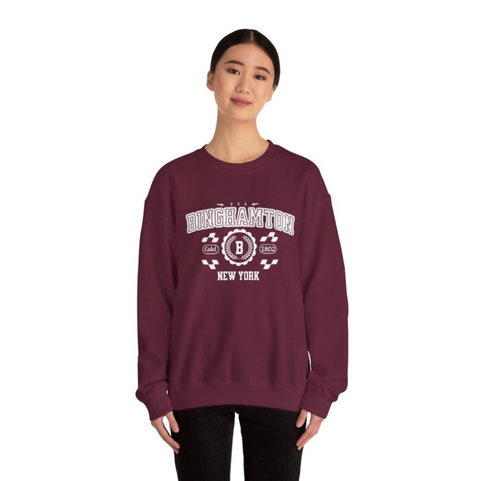 Binghamton New York Vintage Sports Crewneck Sweatshirt - Retro Unisex Pullover for Men and Women sweater - Image 8