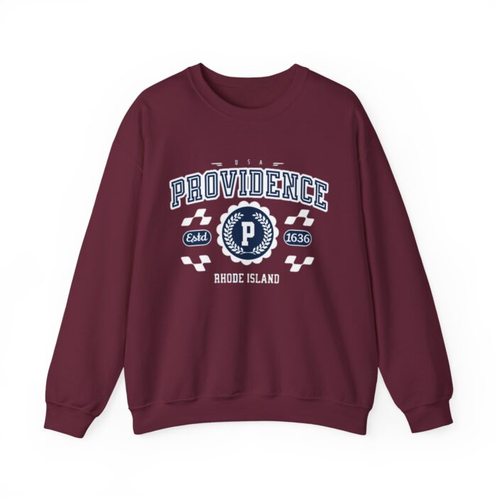 Vintage Providence Rhode Island Athletic Sports Design varsity pullover sweater Crewneck Sweatshirt - Image 9