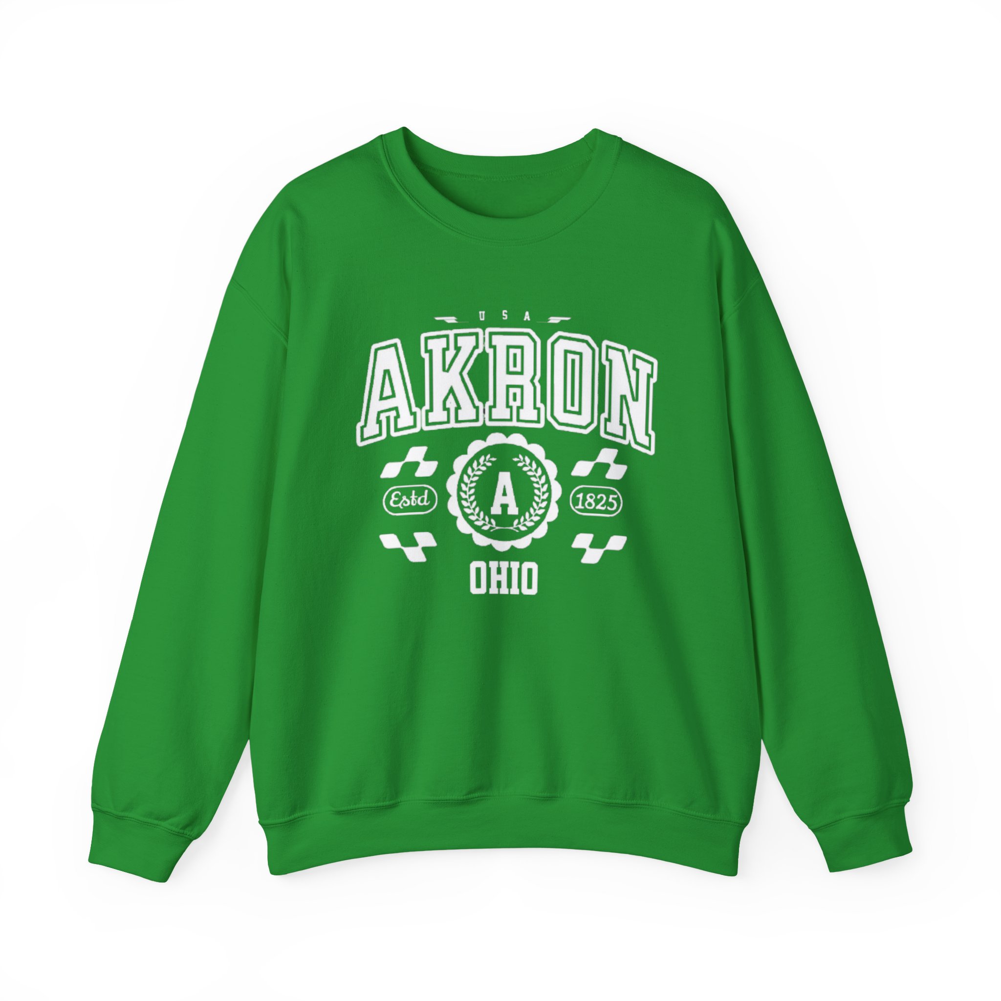 Akron Ohio athletic Vintage and Retro Style Crewneck Sweatshirt - Image 9