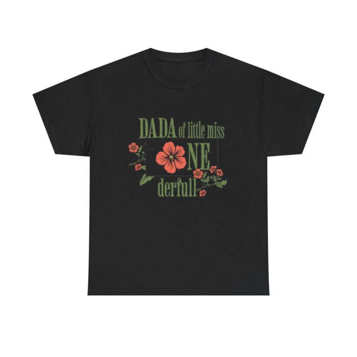 Dada of Miss Onederful  Birthday T-Shirt – Cute Daisy Flower Design for Dads - Image 9