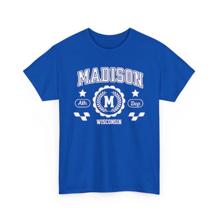 WI Vintage Athletic Sports Design Cotton Tee Madison Wisconsin T-Shirt - Image 15