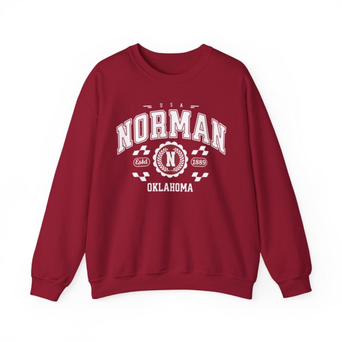Vintage Athletic Sports Design Norman Oklahoma OK Sweatshirt - Image 45