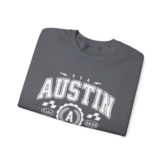 Austin Texas TX Vintage Sports Design Sweatshirt - Retro Athletic Pullover for Men and Women - Image 15