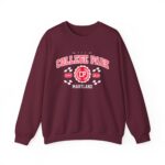 Vintage College Park Maryland Athletic Sports Design varsity sweater Crewneck Sweatshirt - Image 5