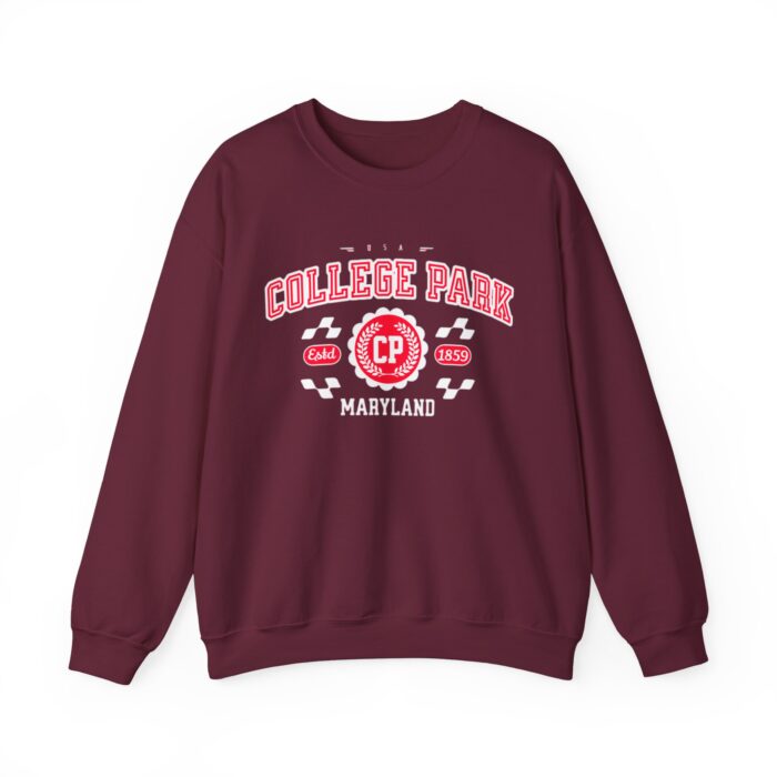 Vintage College Park Maryland Athletic Sports Design varsity sweater Crewneck Sweatshirt - Image 5