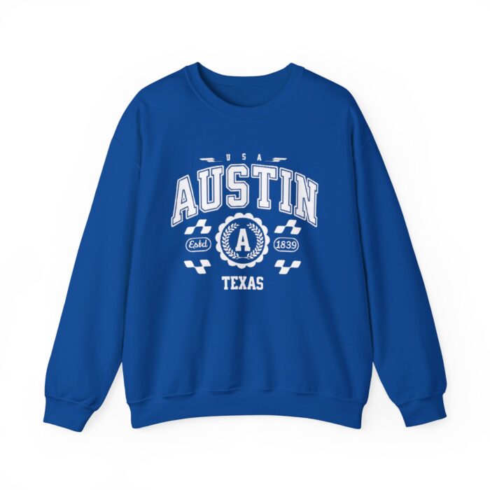 Austin Texas TX Vintage Sports Design Sweatshirt - Retro Athletic Pullover for Men and Women - Image 17