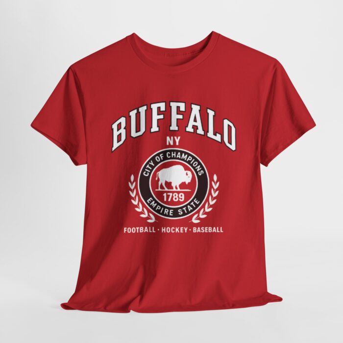 Buffalo New York Sports Unisex Heavy Cotton Tee | Casual Style, Gift for Him/Her, Sports Fan Apparel, Everyday Wear, Team Spirit Shirt - Image 1