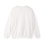 Adorable VALENTINE'S  cat-themed sweatshirt featuring red text with heart accents and paw prints for cat lovers sweater - Image 2