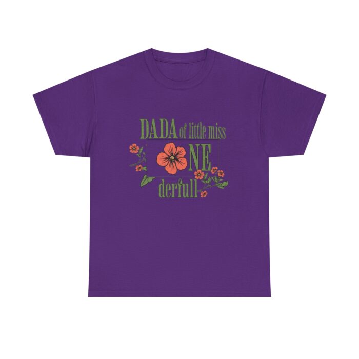 Dada of Miss Onederful  Birthday T-Shirt – Cute Daisy Flower Design for Dads - Image 33