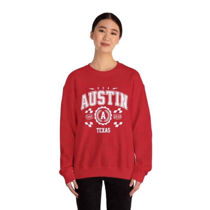 Austin Texas TX Vintage Sports Design Sweatshirt - Retro Athletic Pullover for Men and Women - Image 28