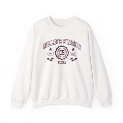 College Station Texas Sweatshirt - Unisex Vintage Athletic Crewneck sweater or hoodie