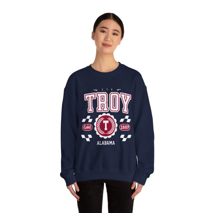 Vintage Troy Alabama AL Athletic Sports Design varsity pullover sweater  Crewneck Sweatshirt - Image 20