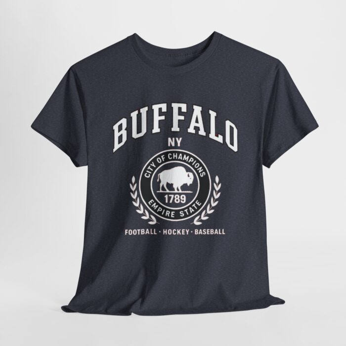 Buffalo New York Sports Unisex Heavy Cotton Tee | Casual Style, Gift for Him/Her, Sports Fan Apparel, Everyday Wear, Team Spirit Shirt - Image 6