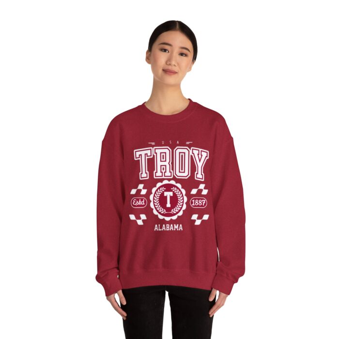 Vintage Troy Alabama AL Athletic Sports Design varsity pullover sweater  Crewneck Sweatshirt - Image 36