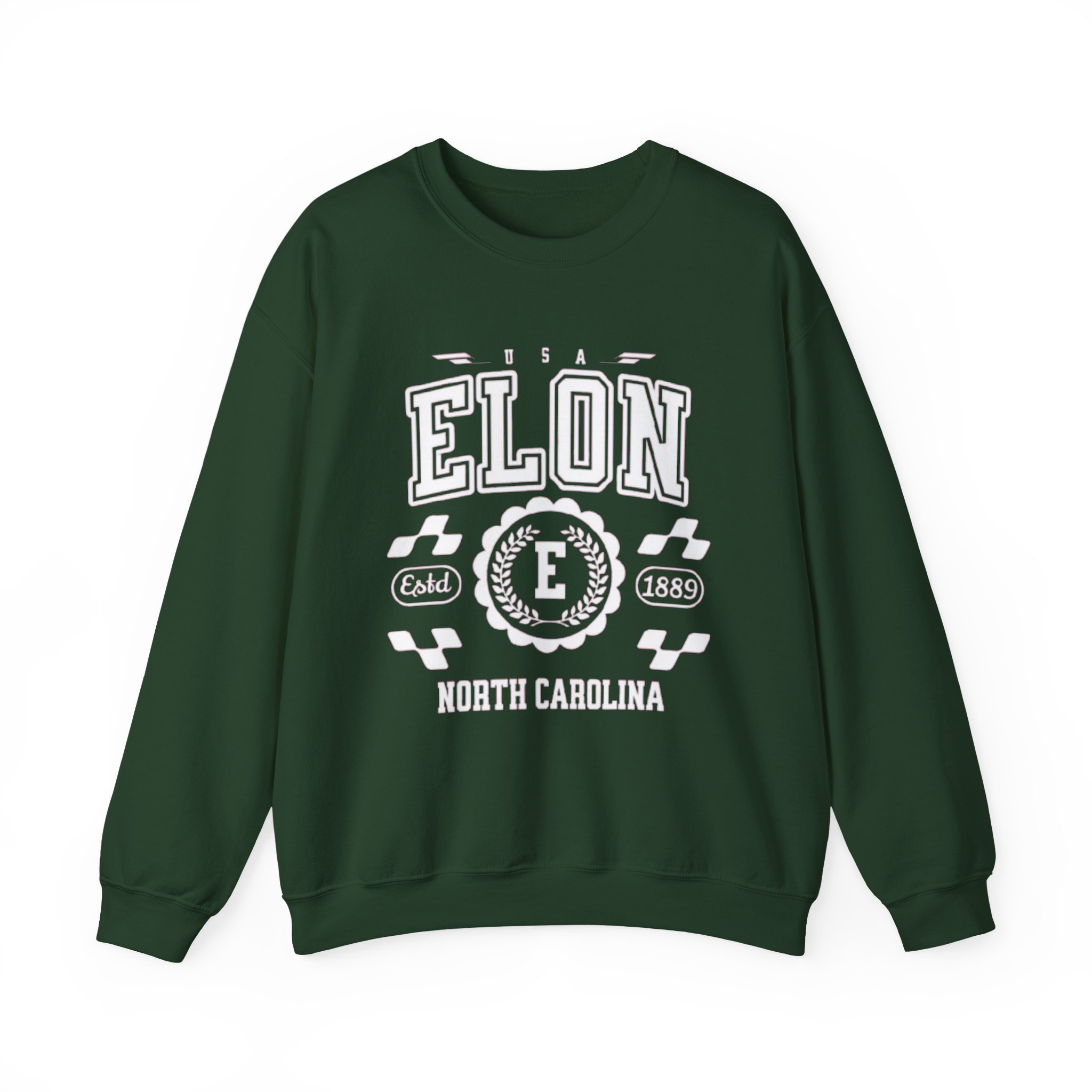 Elon North Carolina Sweatshirt - Unisex Vintage Athletic Crewneck - Image 9