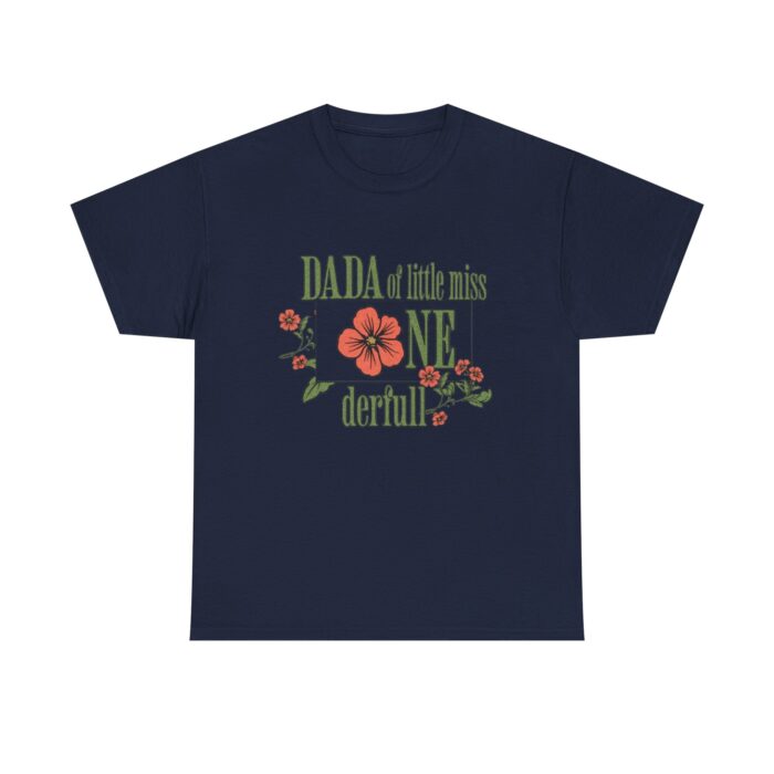 Dada of Miss Onederful  Birthday T-Shirt – Cute Daisy Flower Design for Dads - Image 25