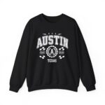 Austin Texas TX Vintage Sports Design Sweatshirt - Retro Athletic Pullover for Men and Women