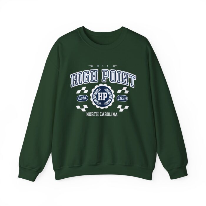 Vintage High Point North Carolina Athletic Sports Design varsity pullover sweater Crewneck Sweatshirt - Image 5