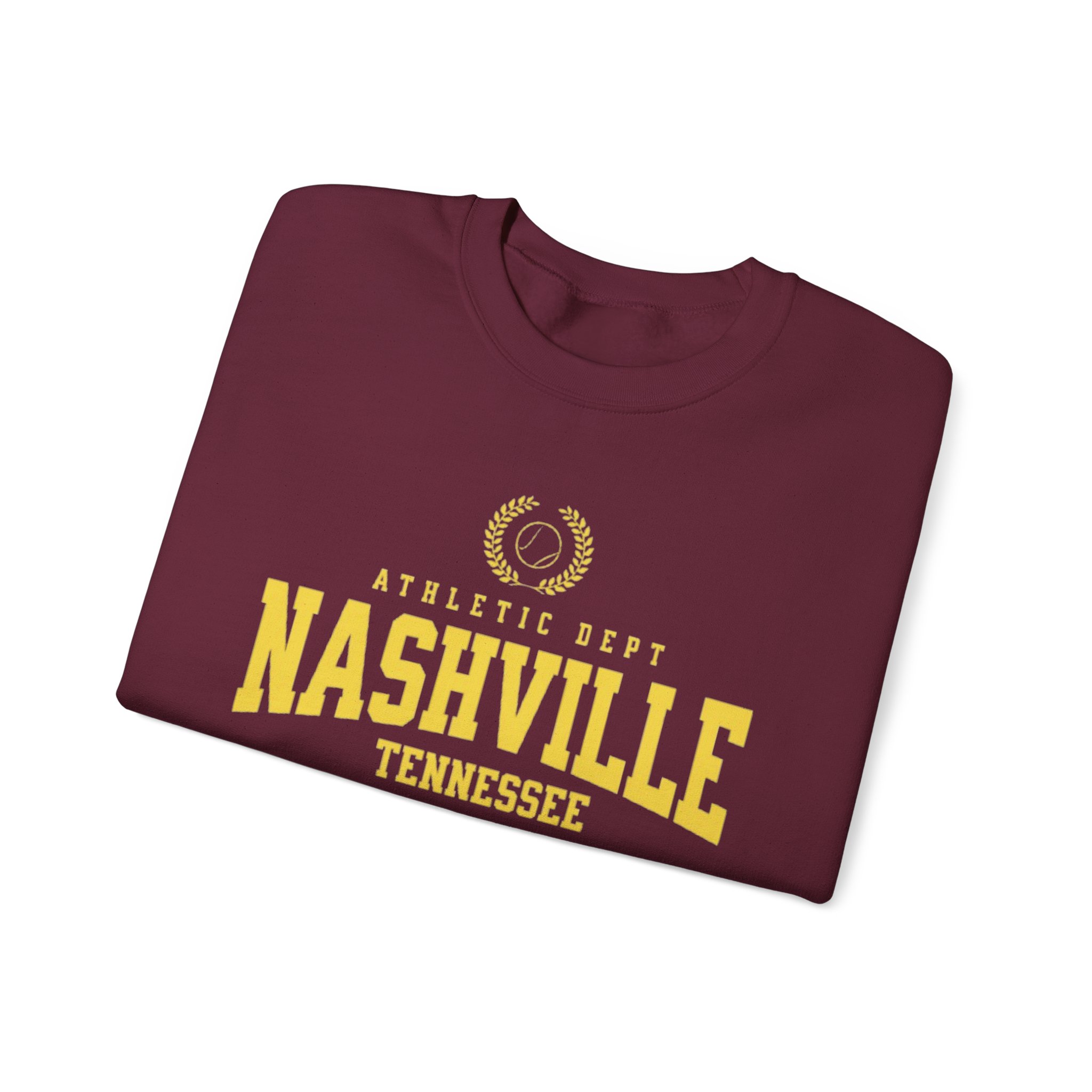 Nashville Tennessee Urban Varsity Crewneck Sweatshirt Music City Style Meets Athletic Flair - Image 7
