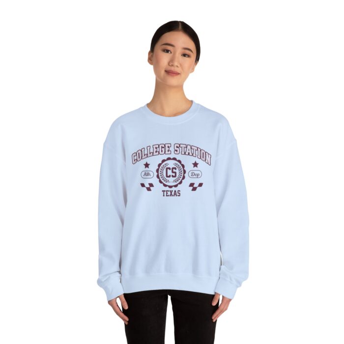 College Station Texas Sweatshirt - Unisex Vintage Athletic Crewneck sweater or hoodie - Image 16