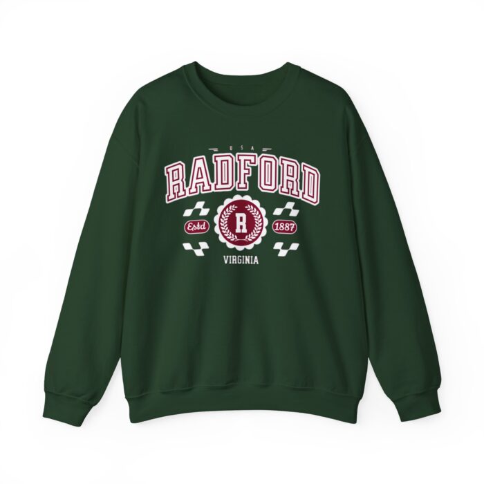 Vintage Radford Virginia VA Vintage Athletic Sports Design varsity pullover sweater  Crewneck Sweatshirt - Image 5