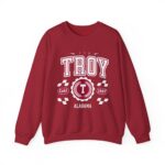 Vintage Troy Alabama AL Athletic Sports Design varsity pullover sweater  Crewneck Sweatshirt - Image 33