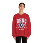Vintage Reno Nevada Vintage Athletic Sports Design varsity pullover sweater  Crewneck Sweatshirt - Image 44