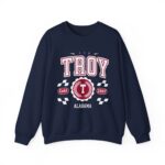 Vintage Troy Alabama AL Athletic Sports Design varsity pullover sweater  Crewneck Sweatshirt - Image 17