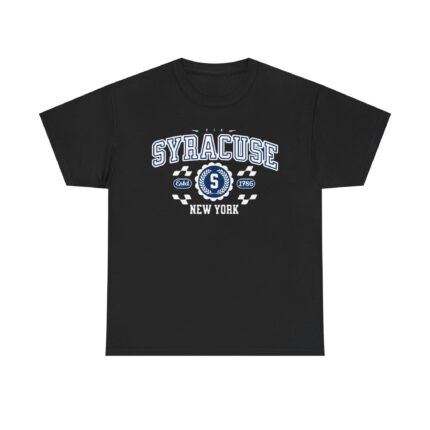 Vintage Syracuse New York Athletic Sports Design varsity t-shirt Unisex Heavy Cotton Tee