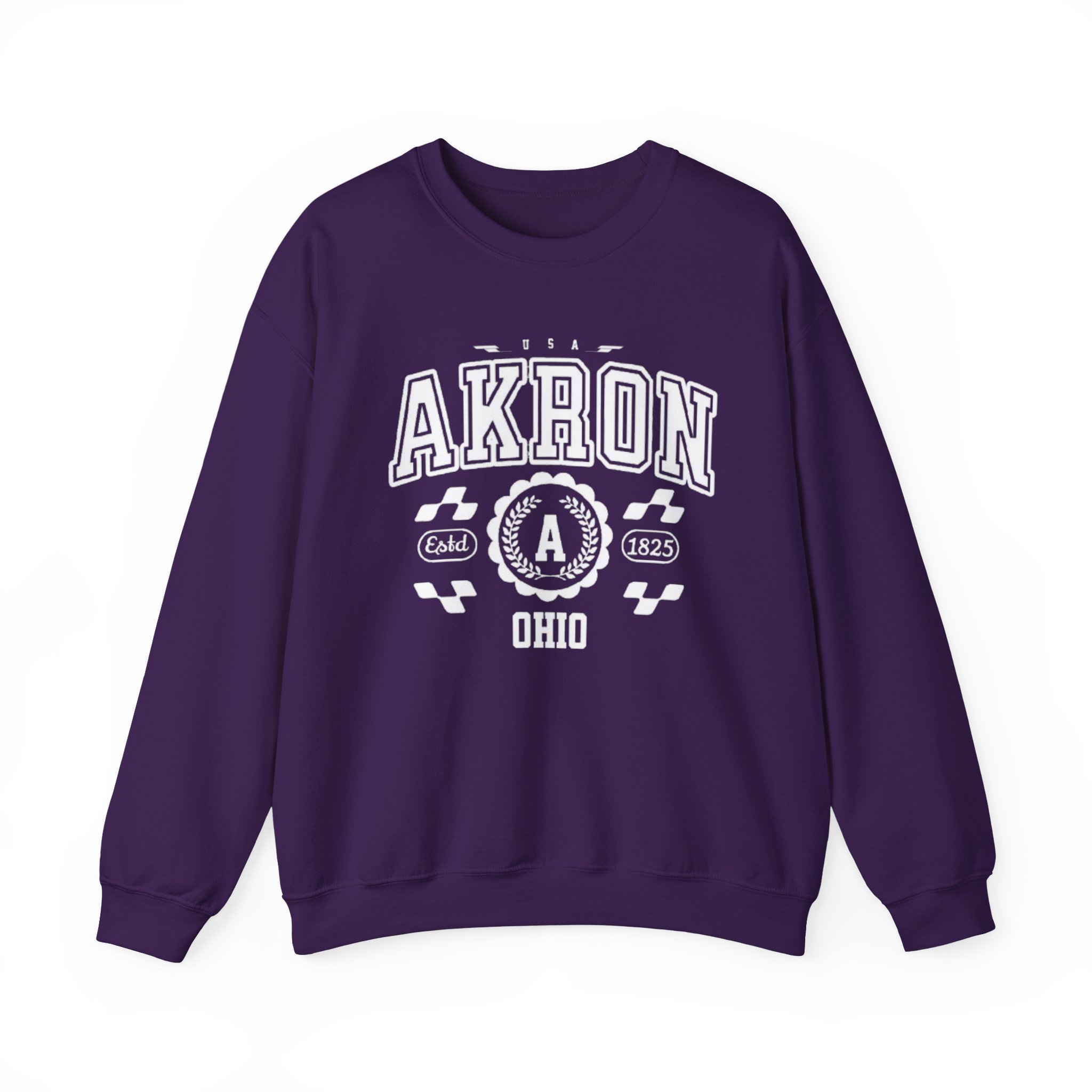 Akron Ohio athletic Vintage and Retro Style Crewneck Sweatshirt - Image 17