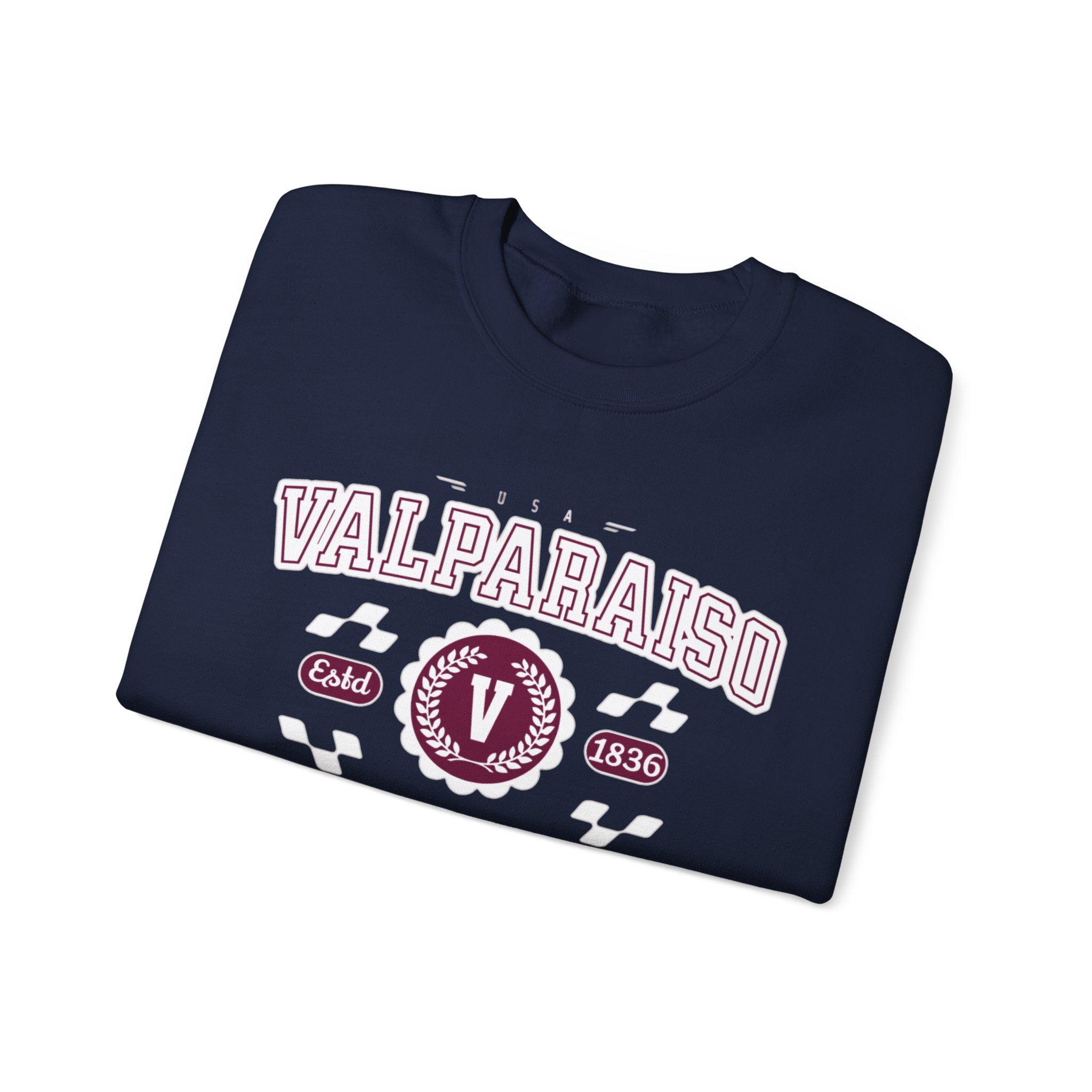 Vintage Valparaiso Indiana Athletic Sports Design varsity pullover sweater Crewneck Sweatshirt - Image 23
