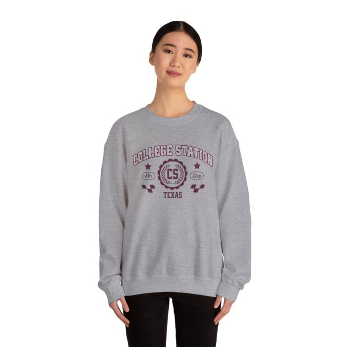 College Station Texas Sweatshirt - Unisex Vintage Athletic Crewneck sweater or hoodie - Image 12