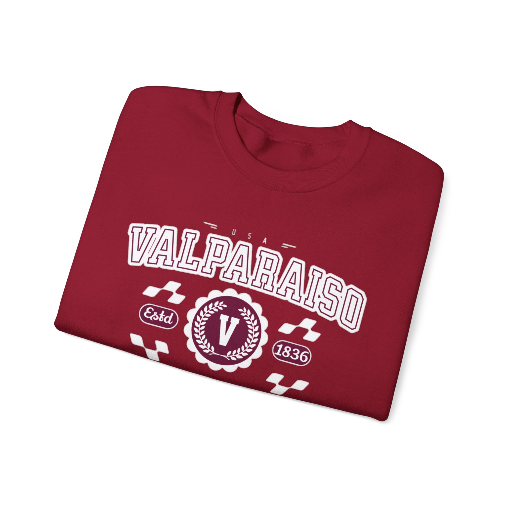 Vintage Valparaiso Indiana Athletic Sports Design varsity pullover sweater Crewneck Sweatshirt - Image 39