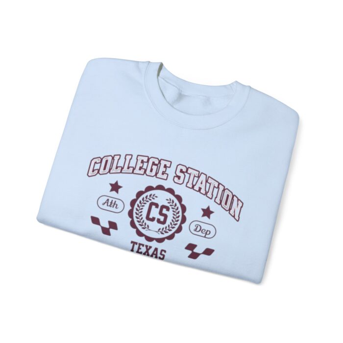 College Station Texas Sweatshirt - Unisex Vintage Athletic Crewneck sweater or hoodie - Image 15