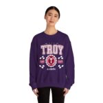 Vintage Troy Alabama AL Athletic Sports Design varsity pullover sweater  Crewneck Sweatshirt - Image 24